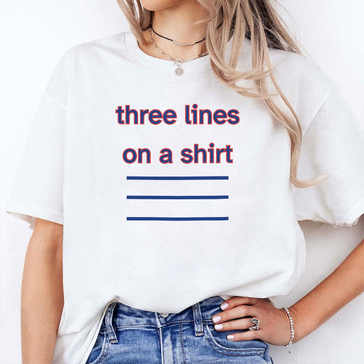 Three Lines On A Shirt England Football T Shirt