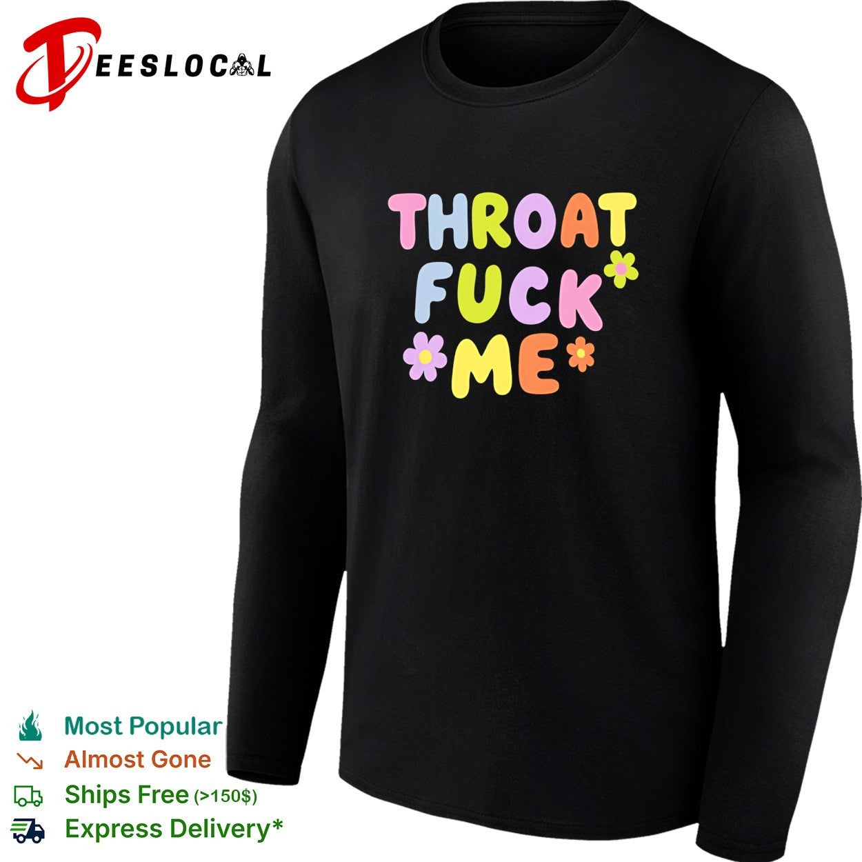 Throat fuck me floral vintage shirt
