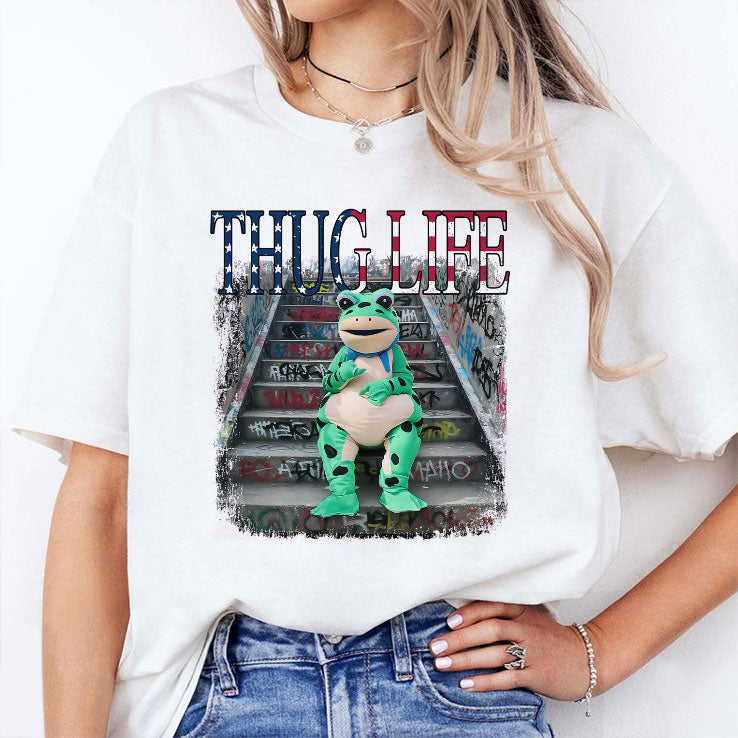 Thug Life Portland Frog Protest T Shirt