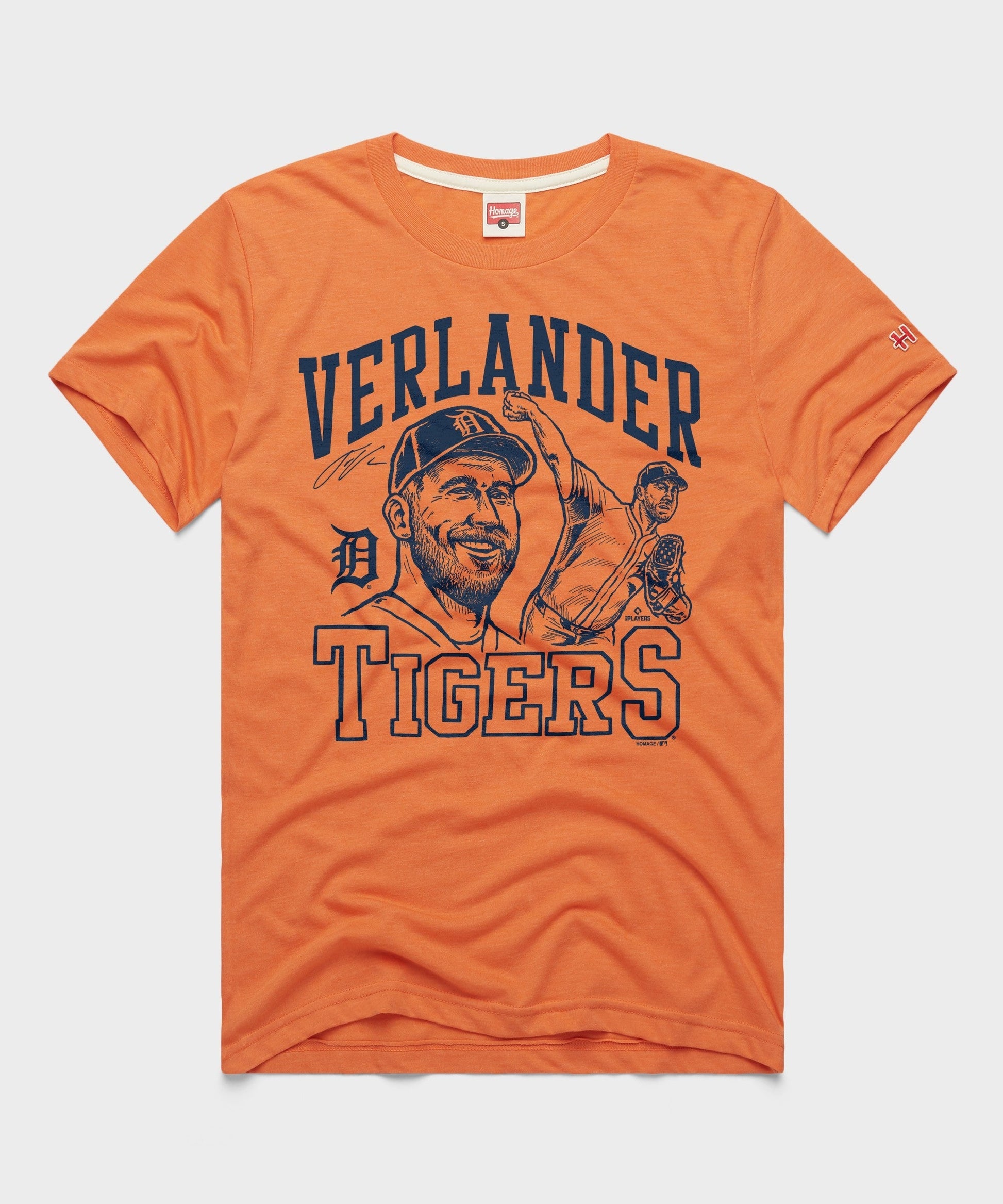 Tigers Justin Verlander Signature Portrait