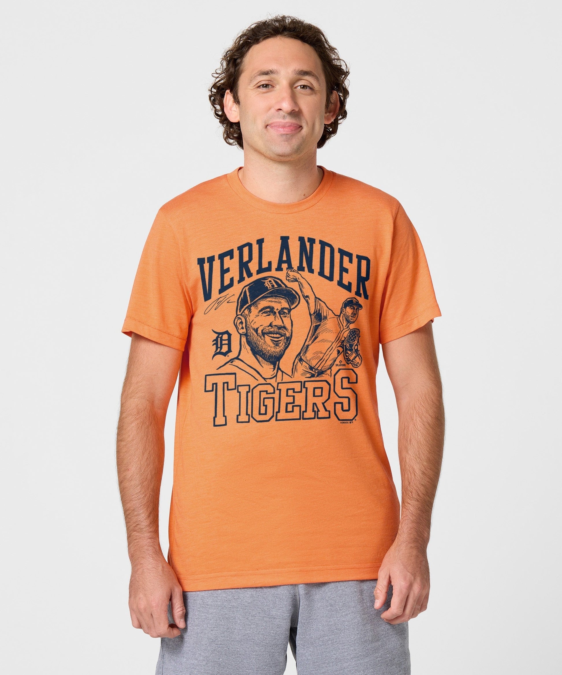 Tigers Justin Verlander Signature Portrait