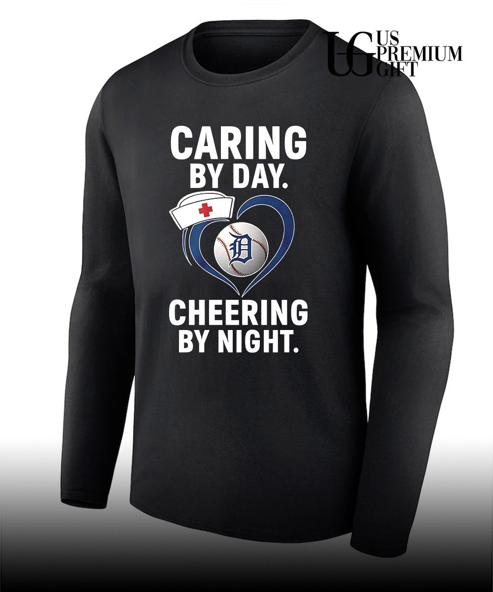 Tigers caring by day cheering by night shirt
