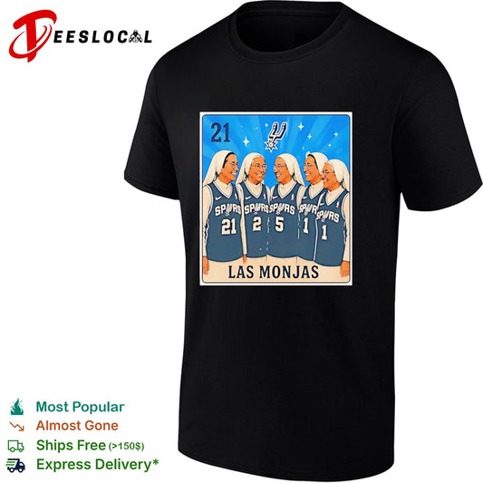 Tim Duncan San Antonio Spurs NBA Loteria Las Monjas legends shirt