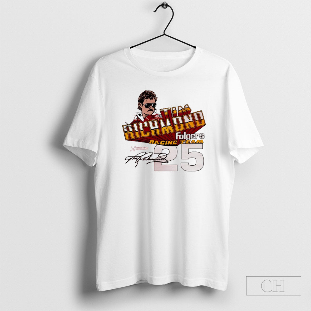 Tim Richmond Hendrick Motorsports Folgers Racing Team Signature Shirts