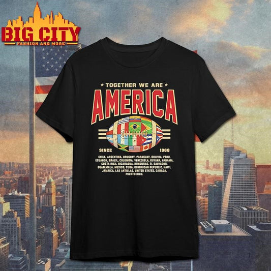 Together We Are America American Football Shirt