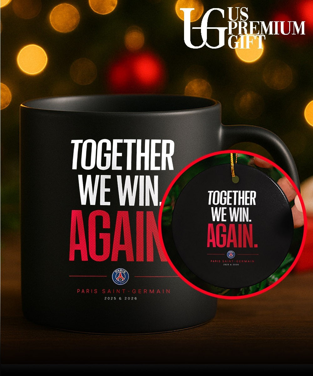 Together We Win Again Paris Saint-Germain UEFA Back 2 Back Champions League 2026 shirt