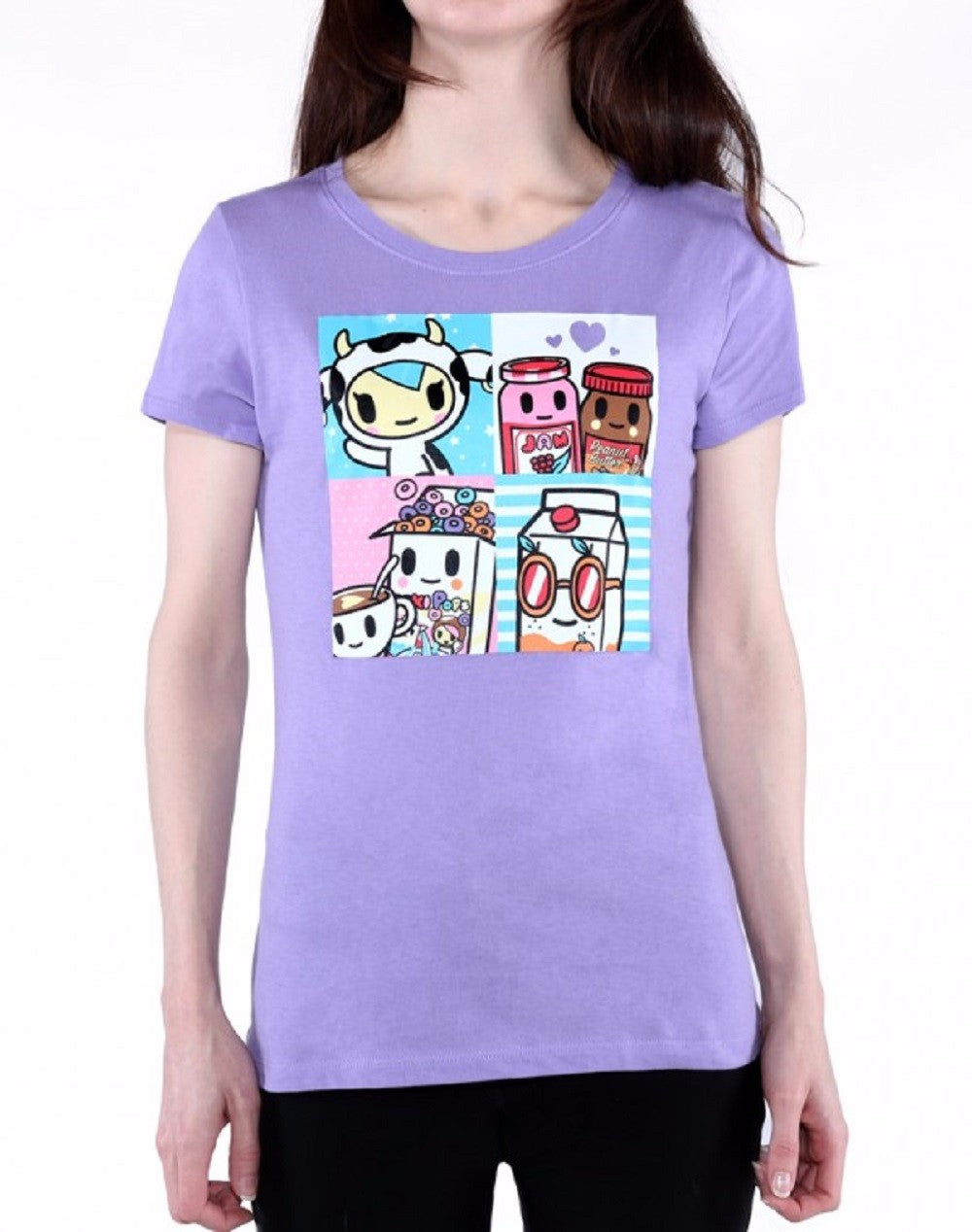 Tokidoki Breakfast Buds Woadult Lavender Shirt - clothing by TeeHivey.com (Image 1)