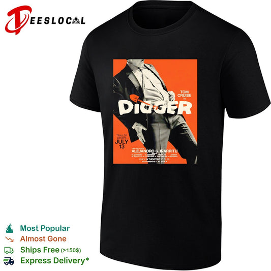 Tom Cruise Digger close up movie poster shirt
