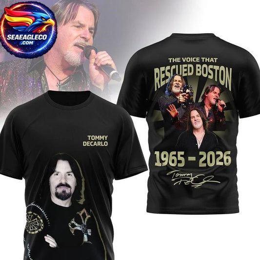 Tommy Decarlo The Voice That Rescued Boston 1965-2026 Two Sided Shirt