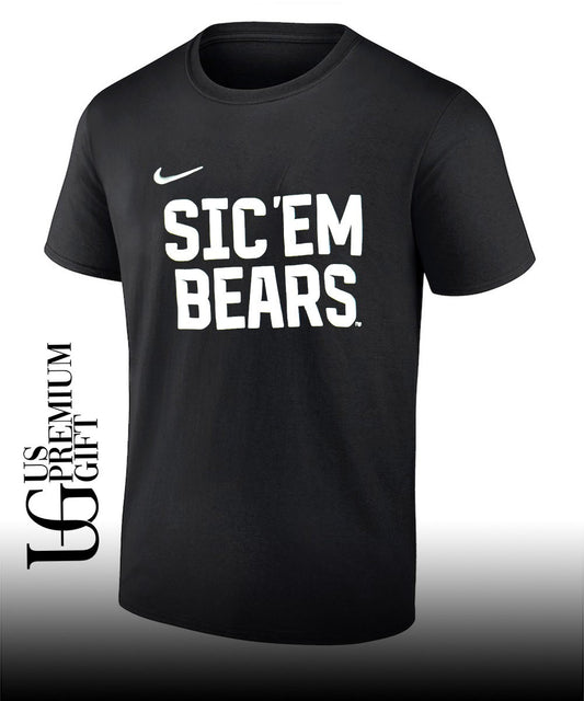 Tony Greene wearing Sic ‘Em Bears shirt