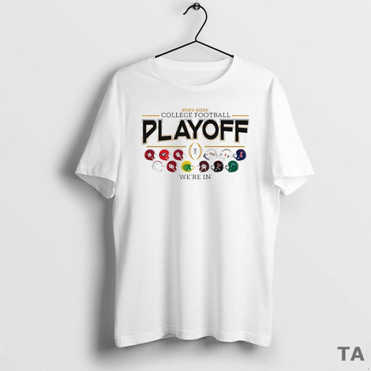 Top 2025 2026 College Football Playoffs Were In 12 Teams Helmet Circle T Shirt Sweater - clothing by TeeHivey.com