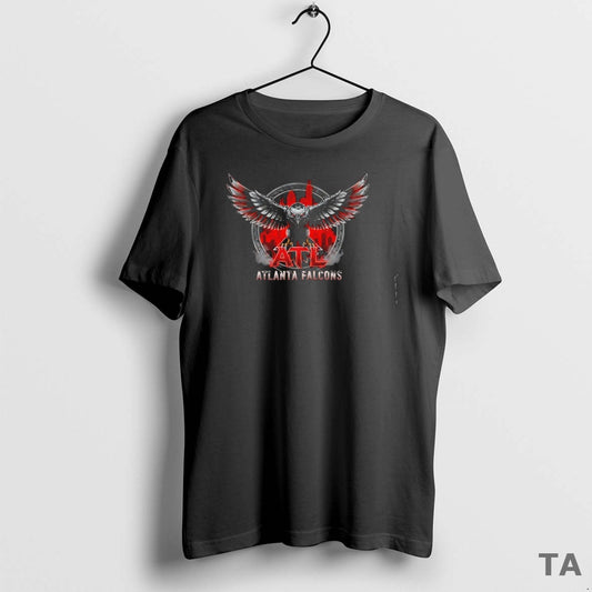 Top Atlanta Falcons The Night Skyline Logo T Shirt Sweater - clothing by TeeHivey.com