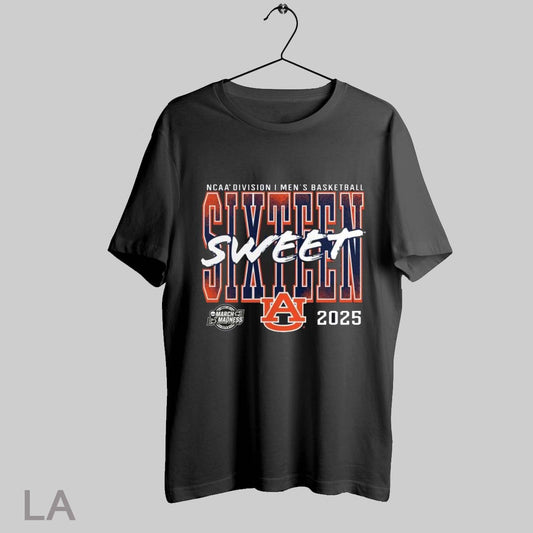 Top Auburn Tigers Ncaa Division I Mens Basketball Sweet Sixteen March Madness 2025 - clothing by TeeHivey.com
