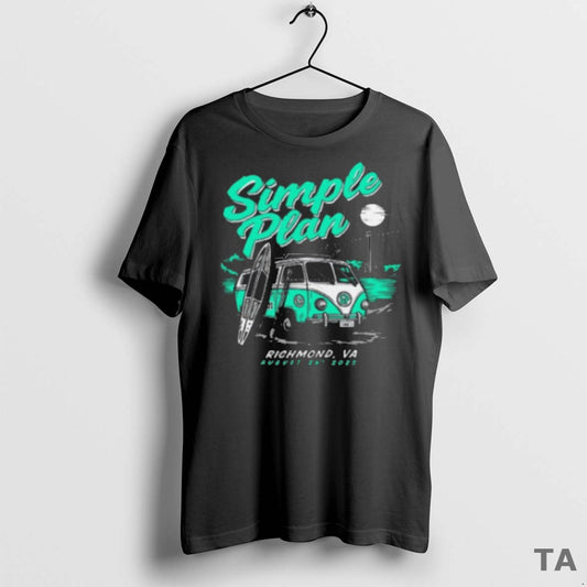 Top Awesome Simple Plan Richmond Va Allianz Amphitheater At Riverfront August 26 2025 Painting - clothing by TeeHivey.com
