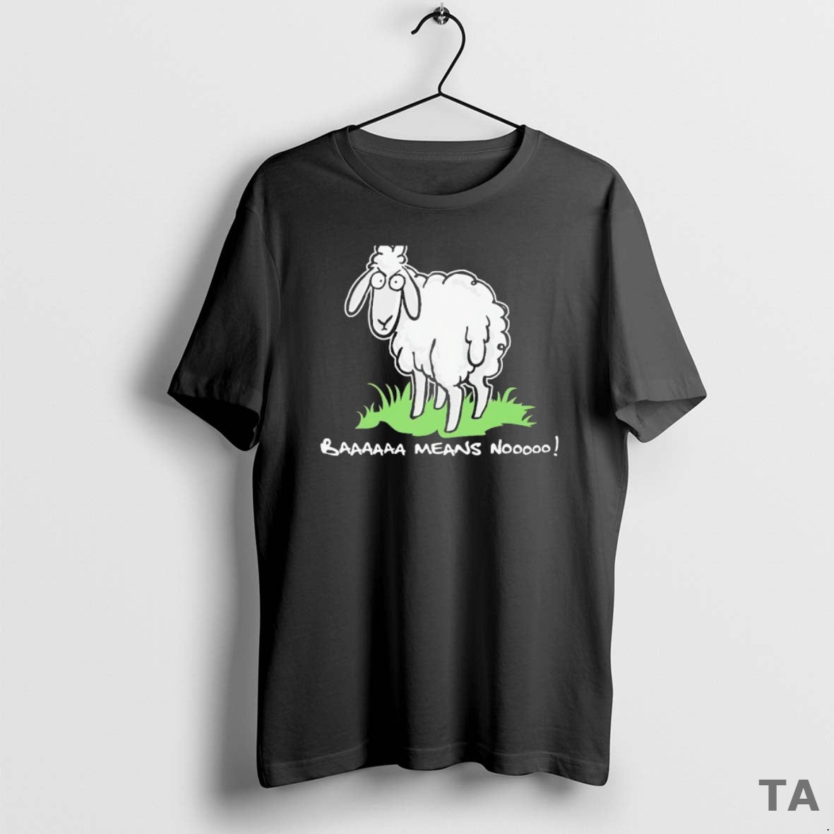 Top Baaaaaa Means Nooooo Sheep T Shirt Sweater - clothing by TeeHivey.com