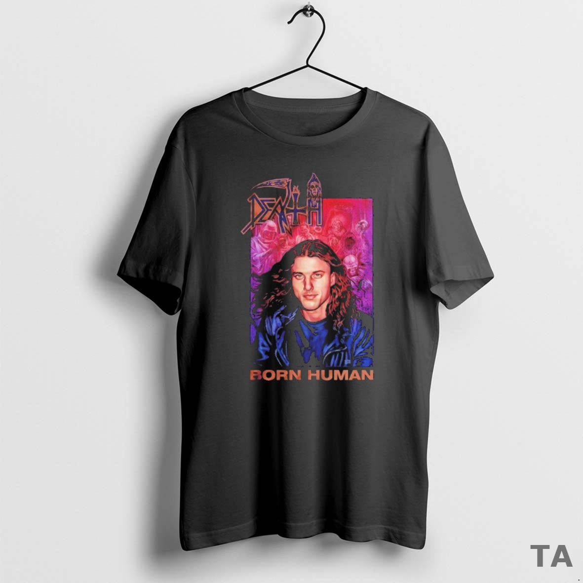 Top Chuck Schuldiner Born Human The Life And Music Of Death T Shirt Sweater - clothing by TeeHivey.com