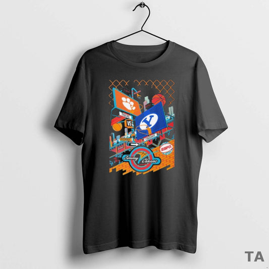 Top Clemson Vs Byu 2025 Jimmy V Classic Basketball T Shirt Sweater - clothing by TeeHivey.com