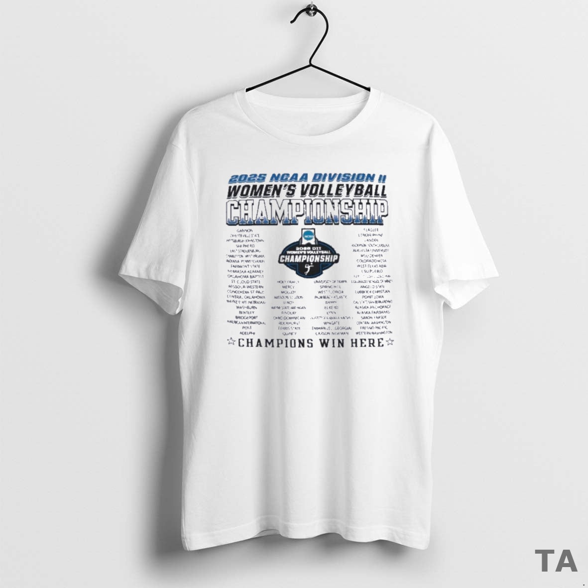 Top Dii Womens Volleyball Regionals 2025 T Shirt Sweater - clothing by TeeHivey.com