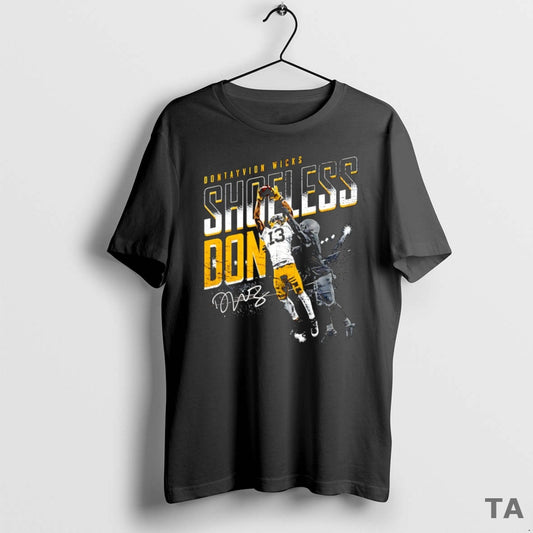 Top Dontayvion Wicks Green Bay Packers Shoeless Catch Signature T Shirt Sweater - clothing by TeeHivey.com