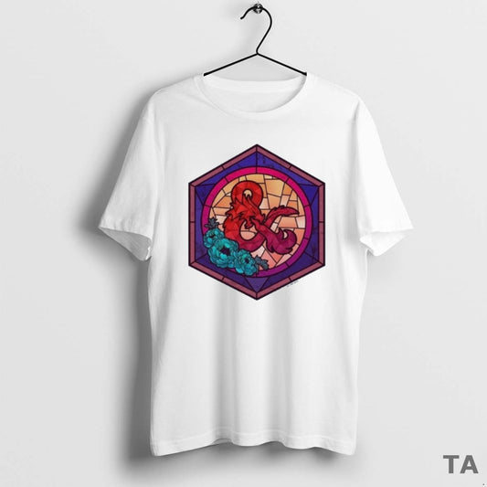 Top Dungeons Dragons Ampersand Stained Glass T Shirt Sweater - clothing by TeeHivey.com
