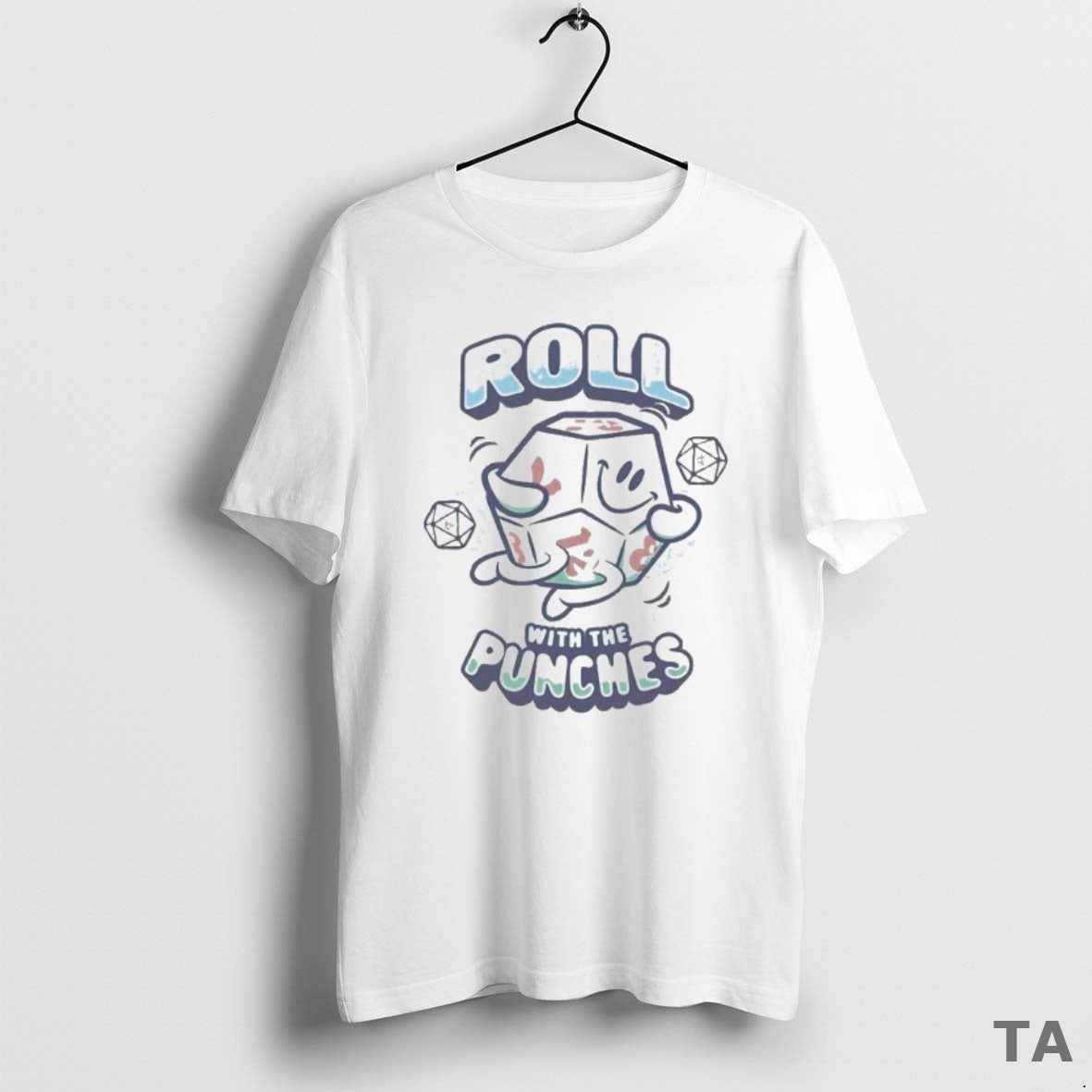 Top Dungeons Dragons Dice Roll With The Punches T Shirt Sweater - clothing by TeeHivey.com