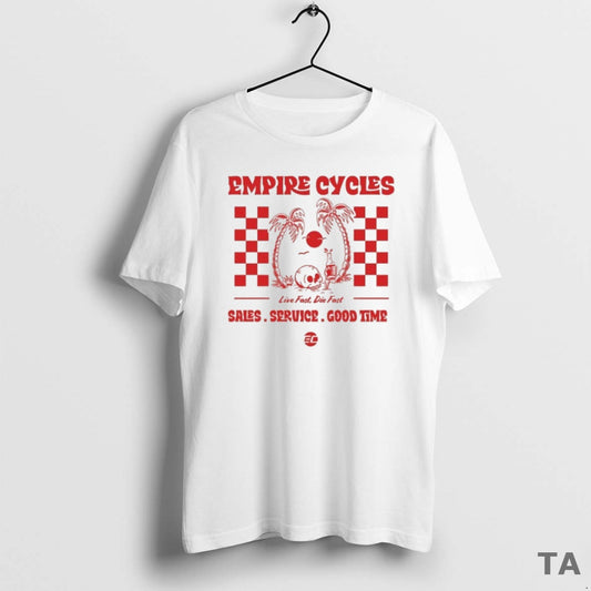 Top Empire Cycles Live Fast Die Fast Skull T Shirt Sweater - clothing by TeeHivey.com