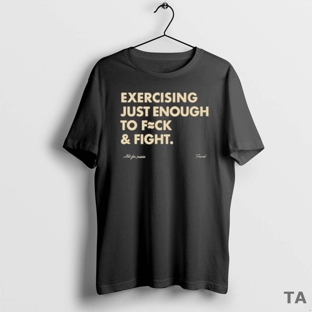Top Exercising Just Enough To Fuck Fight T Shirt Sweater - clothing by TeeHivey.com