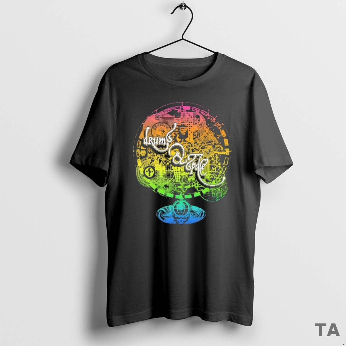 Top Grateful Dead Drums Space Rainbow Gradient T Shirt Sweater - clothing by TeeHivey.com