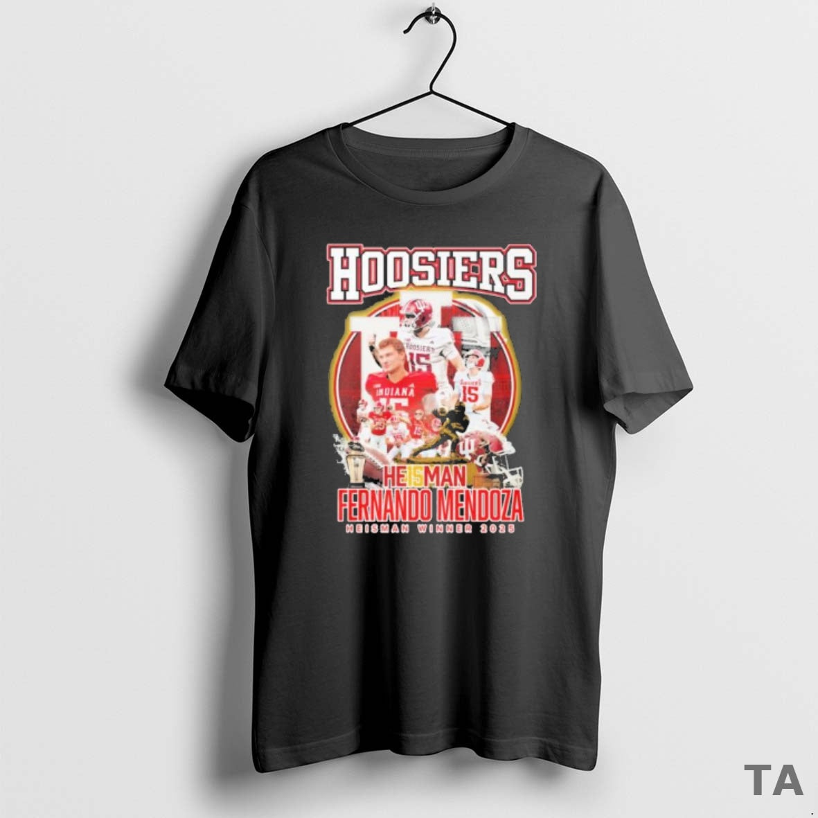 Top Hoosier He15man Fernando Mendoza Heisman Winner 2025 T Shirt Sweater - clothing by TeeHivey.com