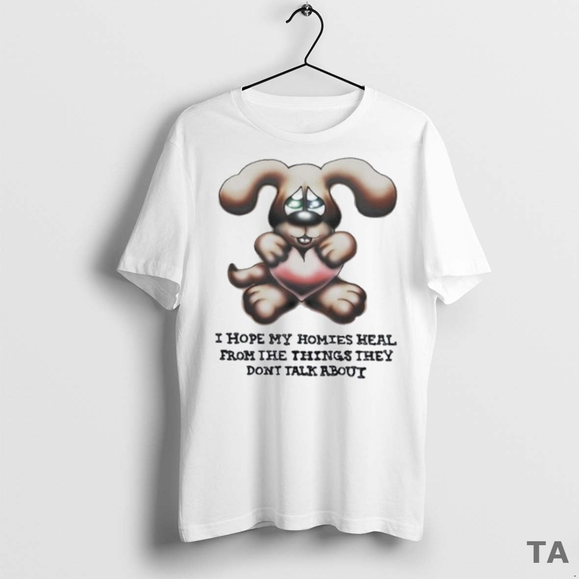 Top I Hope My Homies Heal From The Things They Dont Talk About Dog Hug - clothing by TeeHivey.com