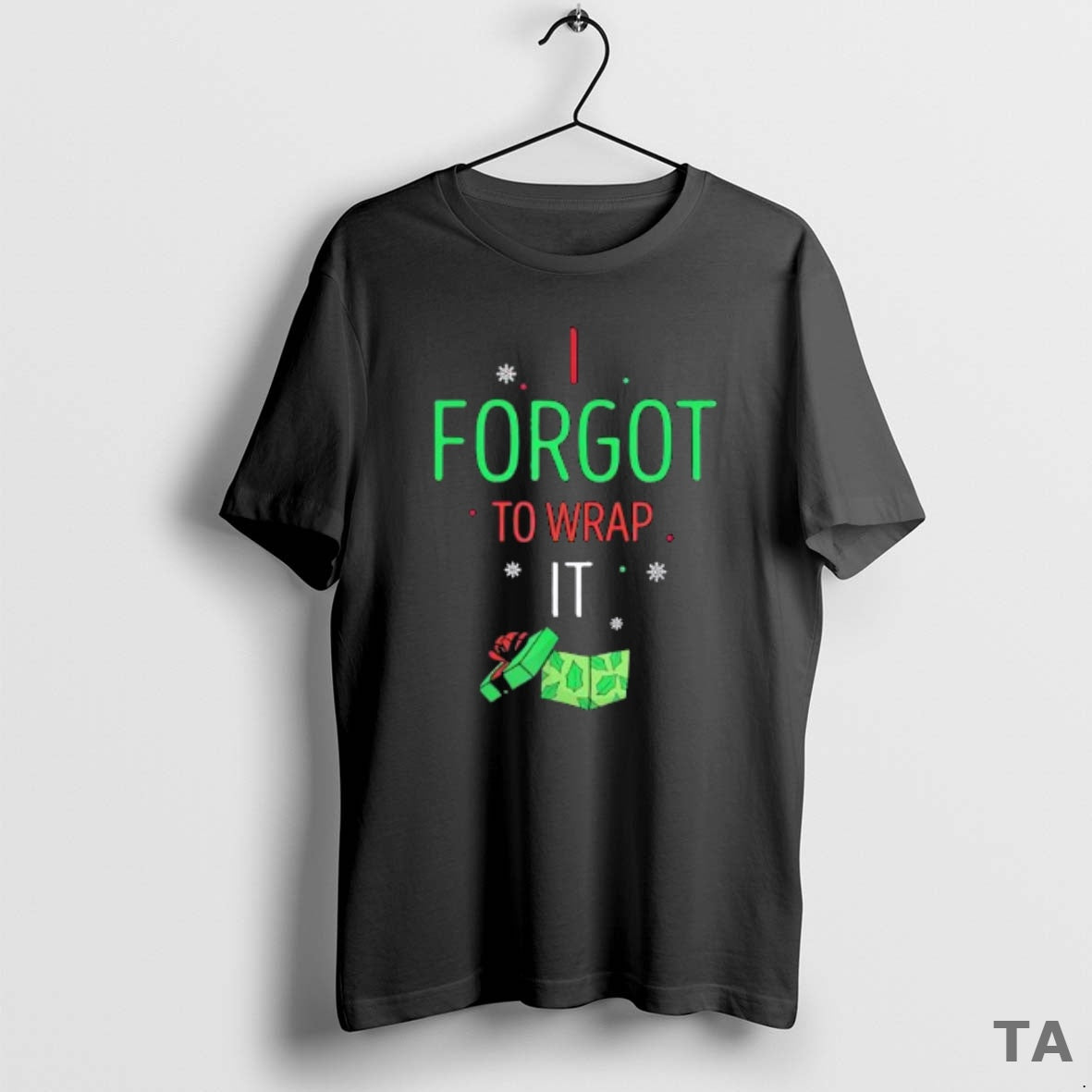 Top I Forgot To Wrap It Moment Christmas Gift Box T Shirt Sweater - clothing by TeeHivey.com
