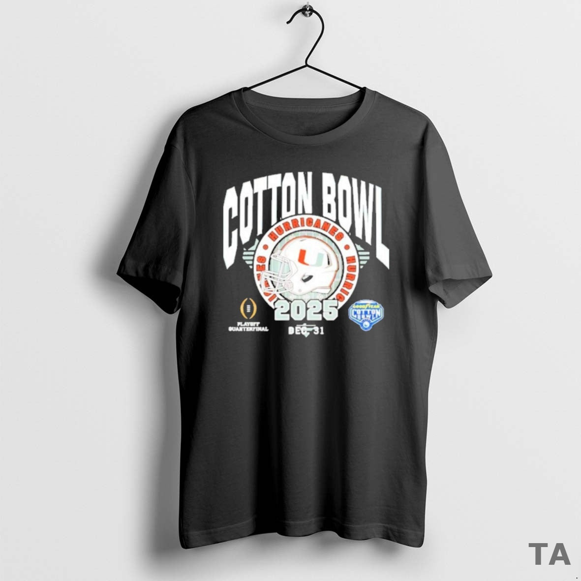 Top Miami 2025 Cotton Bowl Dec 31 T Shirt Sweater - clothing by TeeHivey.com
