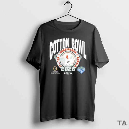 Top Miami 2025 Cotton Bowl Dec 31 T Shirt Sweater - clothing by TeeHivey.com