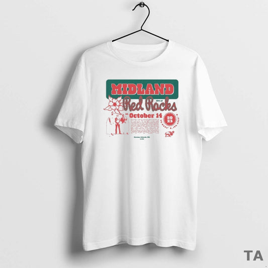 Top Midland Live At Red Rocks October 14 2023 T Shirt Sweater - clothing by TeeHivey.com