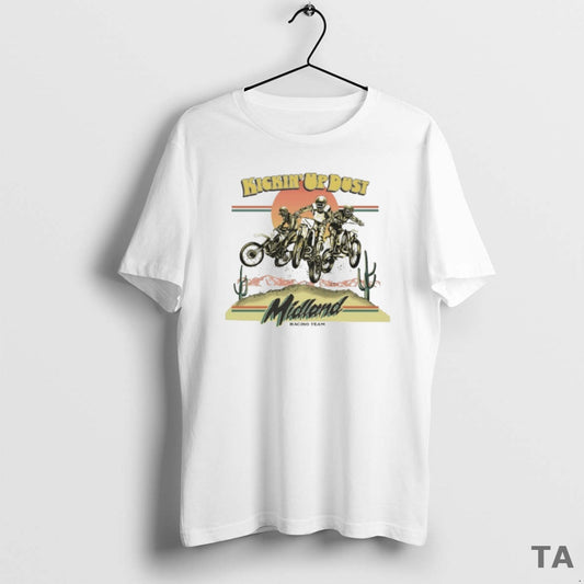Top Midland Racing Team Kickin Up Dust Cactus T Shirt Sweater - clothing by TeeHivey.com