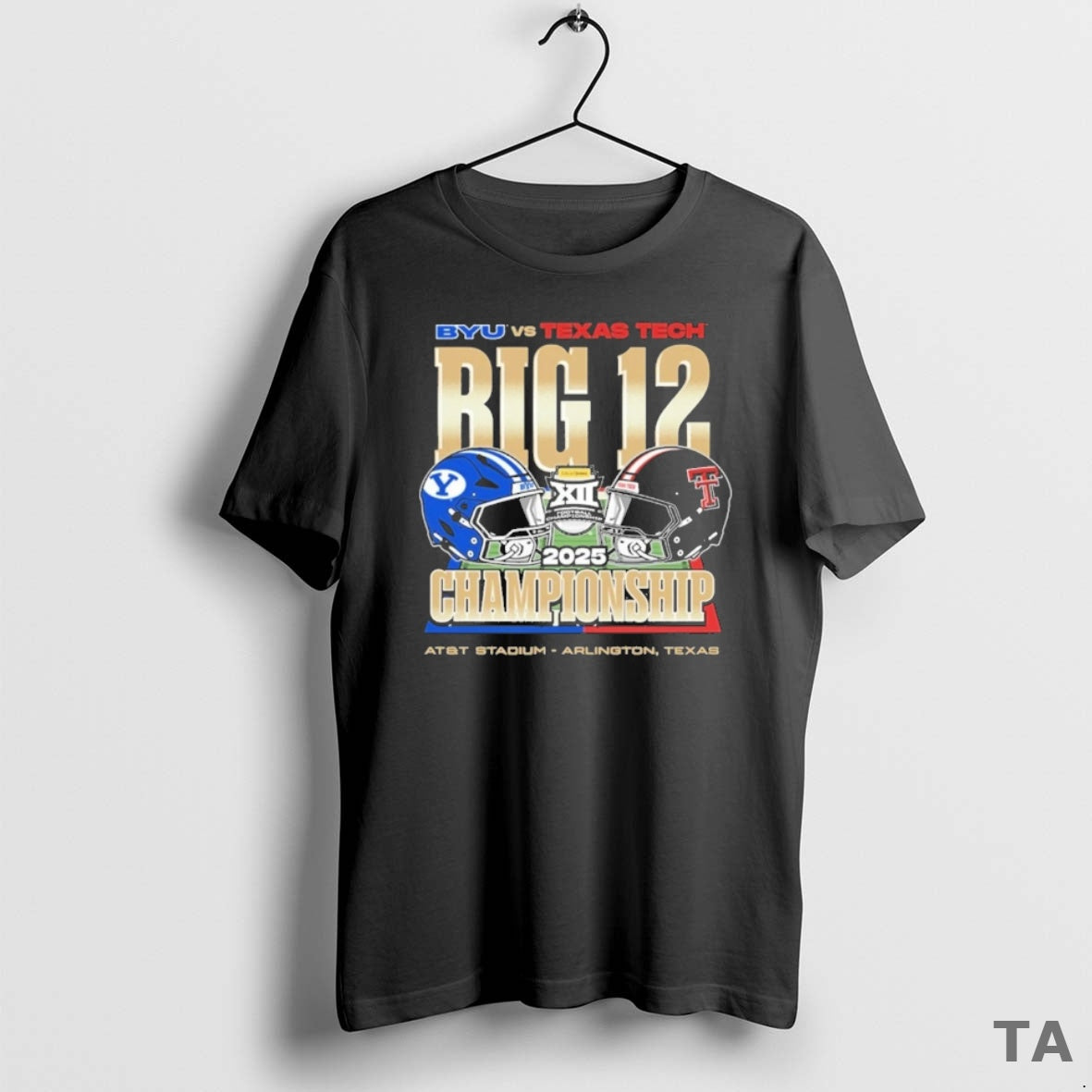 Top Ncaa 2025 Big 12 Football Championship Byu Cougars Vs Texas Tech Red Raiders Att - clothing by TeeHivey.com