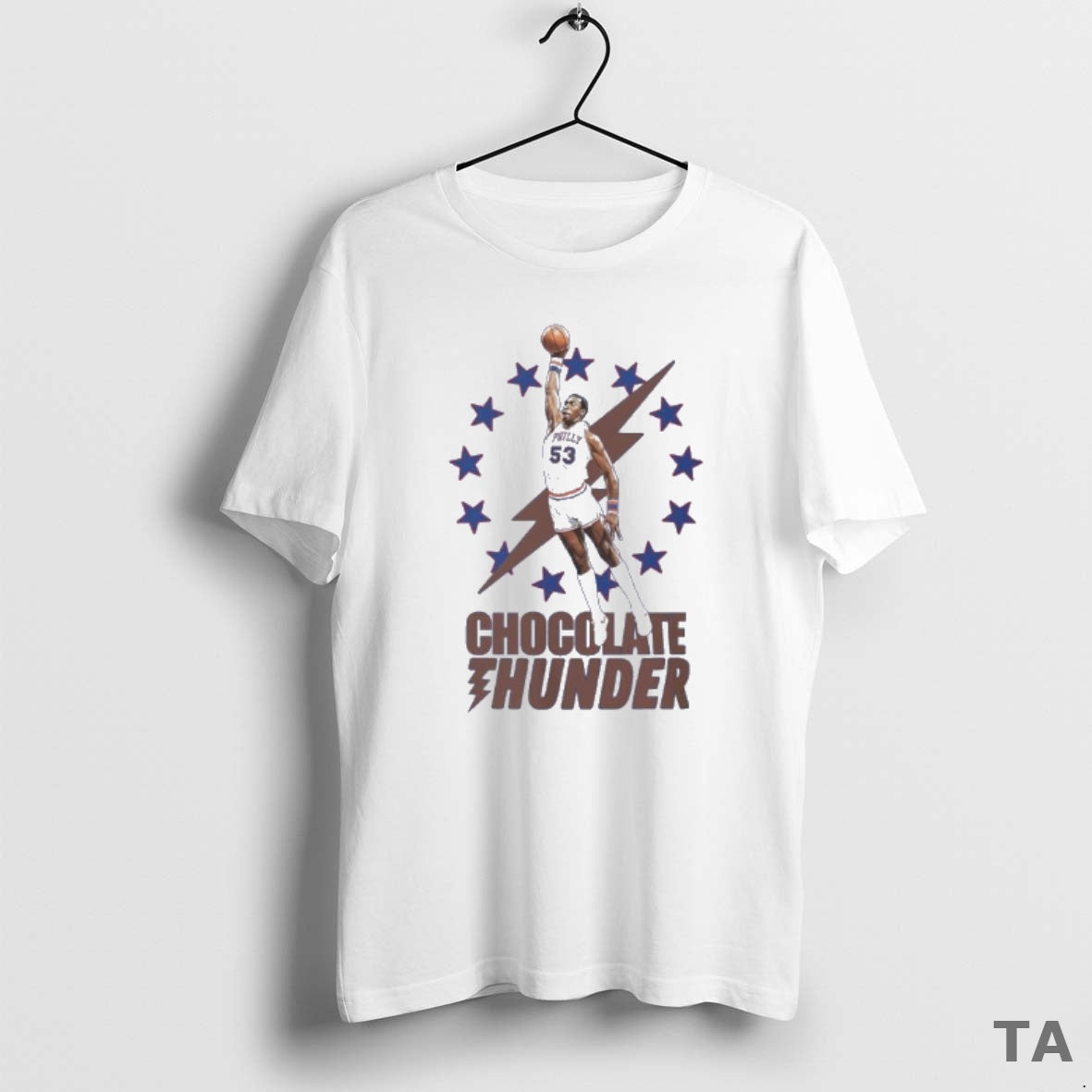 Top Philadelphia 76ers Chocolate Thunder T Shirt Sweater - clothing by TeeHivey.com
