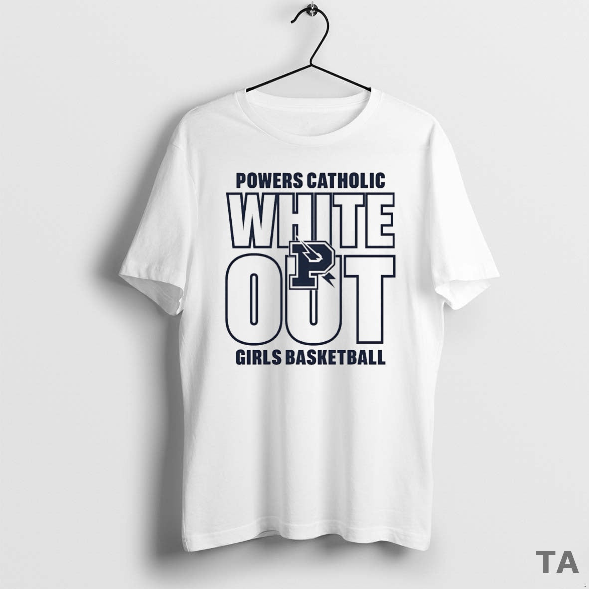 Top Powers Catholic Girls Basketball White Out T Shirt Sweater - clothing by TeeHivey.com