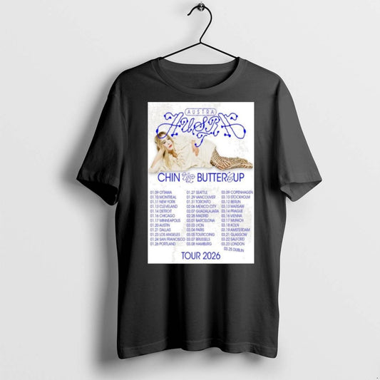 Premium Austra Chin Up Buttercup Tour 2026 Long Sleve T Shirts - clothing by TeeHivey.com