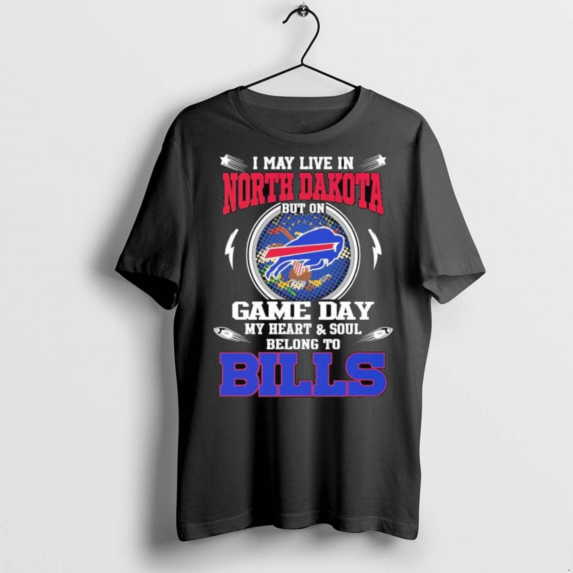 Top Premium I May Live In North Dakota But On Game Day My Heart Soul - clothing by TeeHivey.com