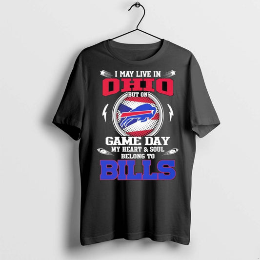 Top Premium I May Live In Ohio But On Game Day My Heart Soul Belong - clothing by TeeHivey.com