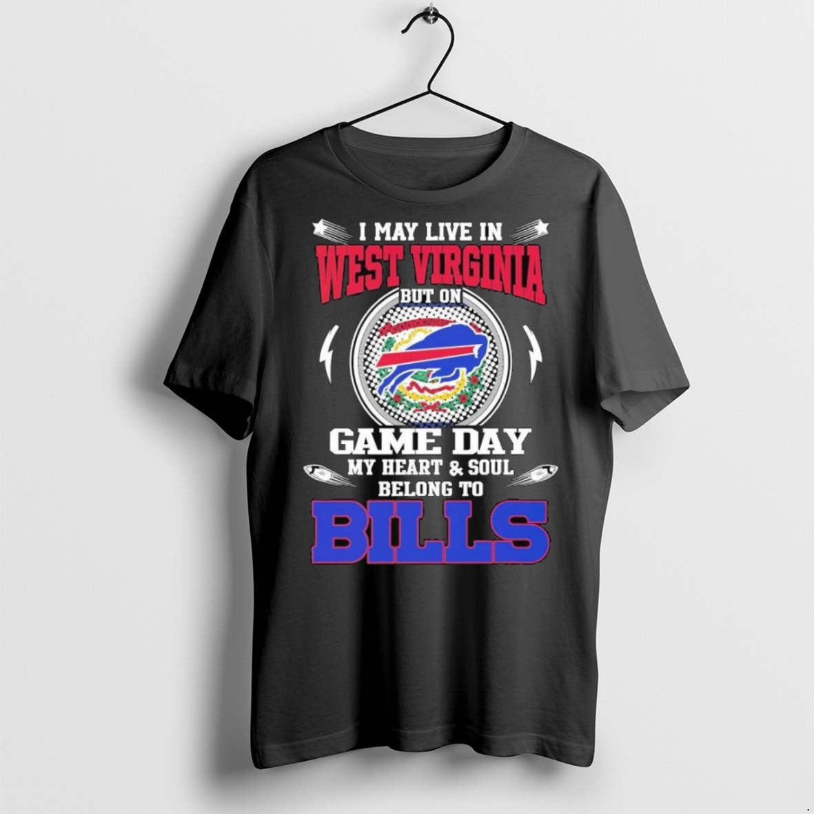 Top Premium I May Live In West Virginia But On Game Day My Heart Soul - clothing by TeeHivey.com