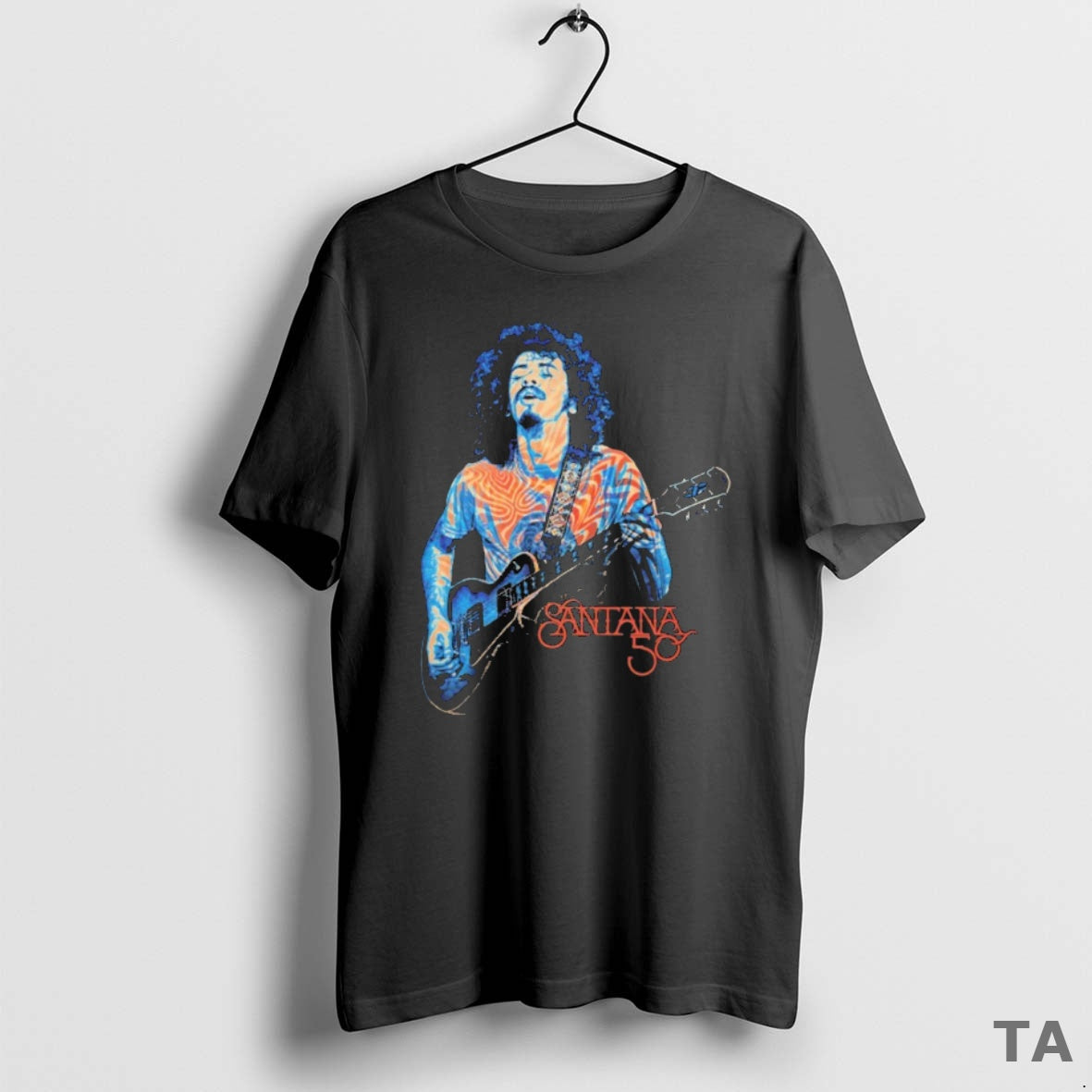 Top Santana 50 Guitar T Shirt Sweater - clothing by TeeHivey.com