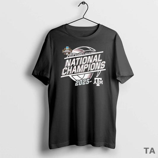 Top Texas A And M Aggies 2025 Ncaa Womens Volleyball National Champions Logo - clothing by TeeHivey.com