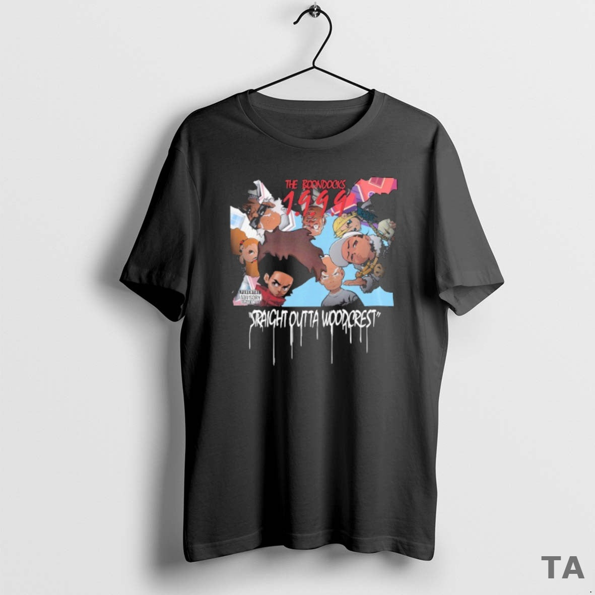 Top The Boondocks Straight Outta Woodcrest 1999 T Shirt Sweater - clothing by TeeHivey.com