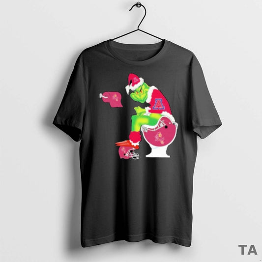 Top The Grinch Arizona Wildcats Sitting On Toilet Arizona State Sun Devils Holiday Christmas - clothing by TeeHivey.com