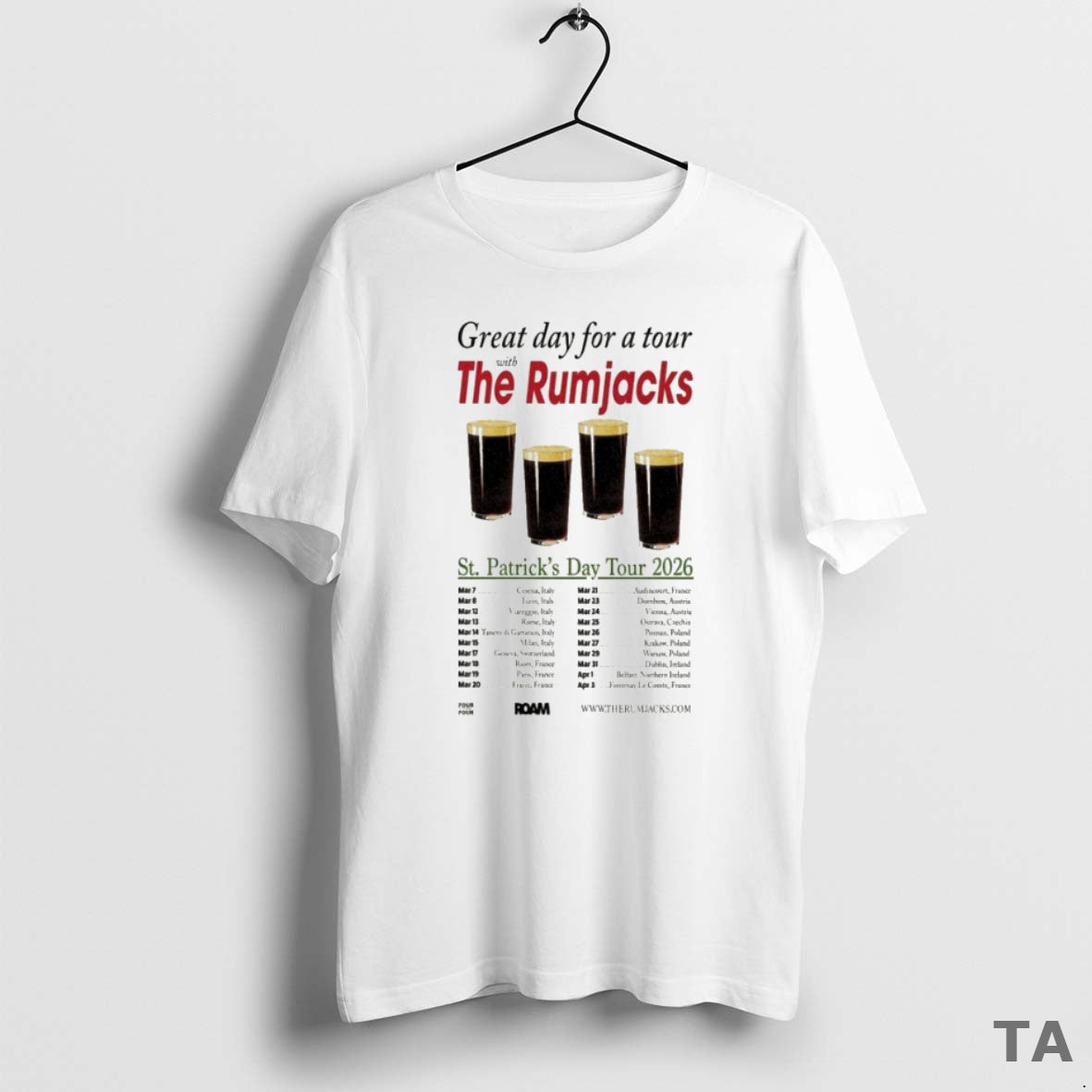 Top The Rumjacks Great Day For A St T Shirt Sweater - clothing by TeeHivey.com