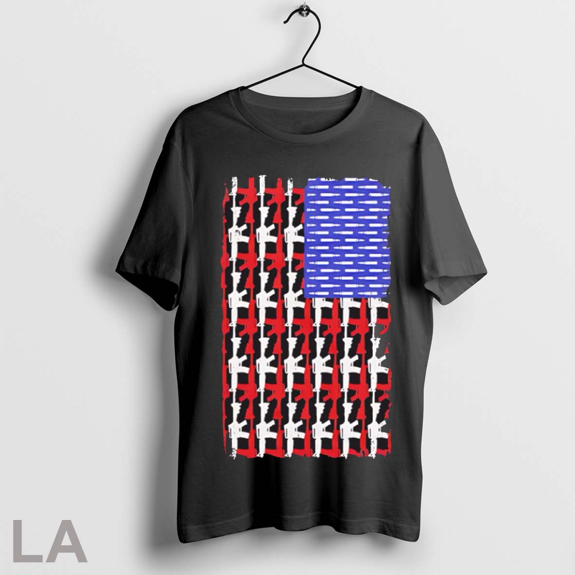 Top Usa Guns And Bullets Flag - clothing by TeeHivey.com