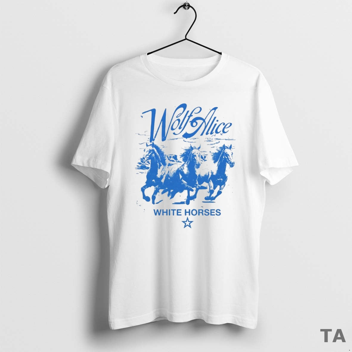 Top Wolf Alice White Horses Circle T Shirt Sweater - clothing by TeeHivey.com