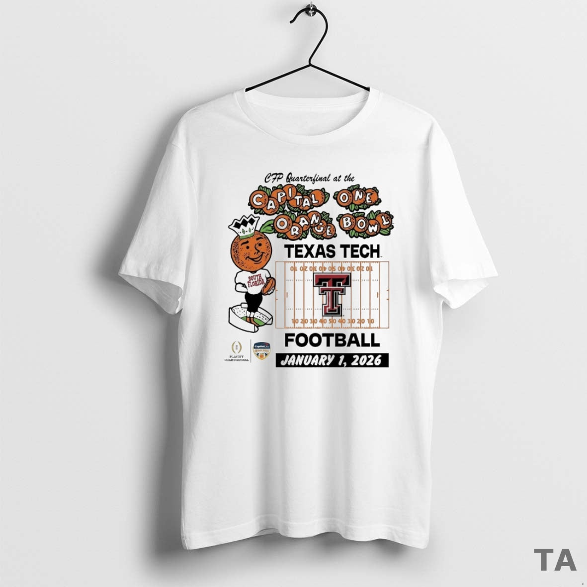 Top Texas Tech Red Raiders 2026 College Football Playoff Quarterfinal At The Capital One Orange - clothing by TeeHivey.com